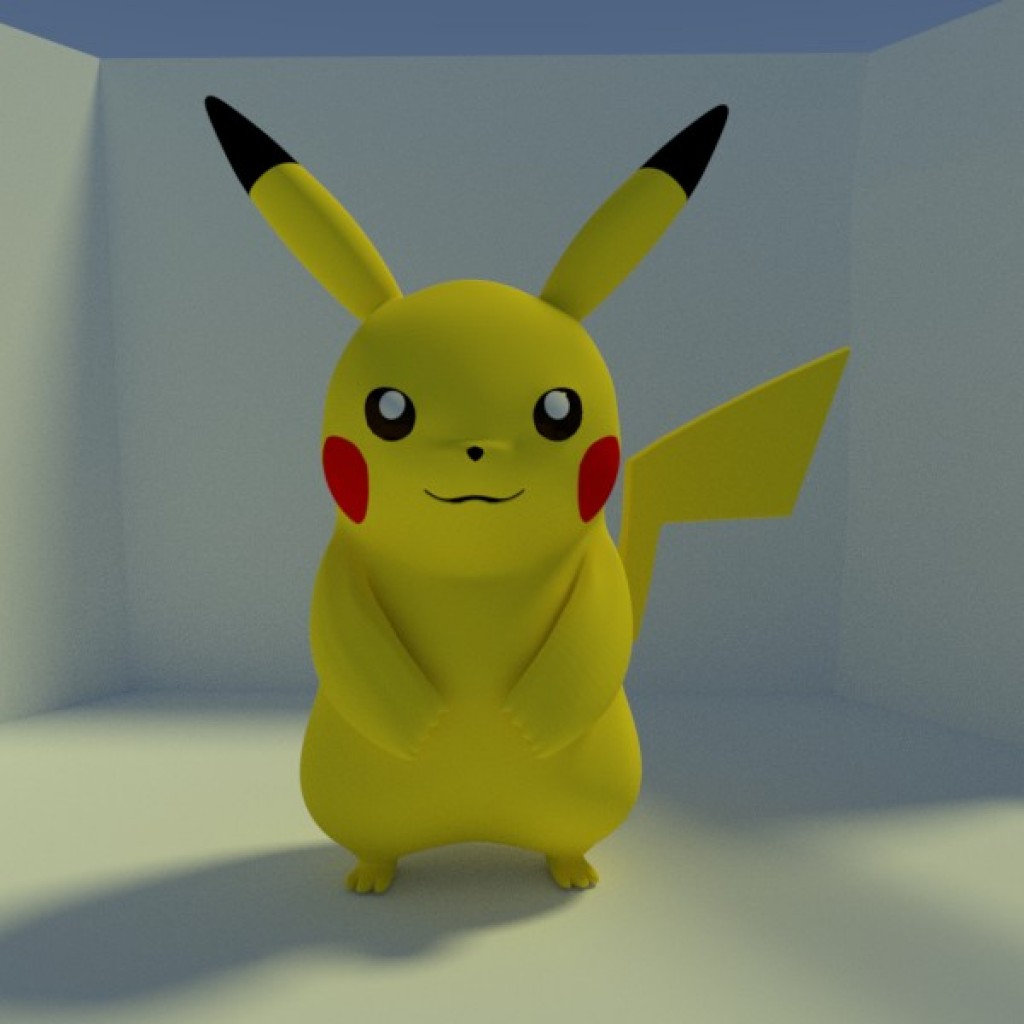 Pikachu 3D model preview image 2